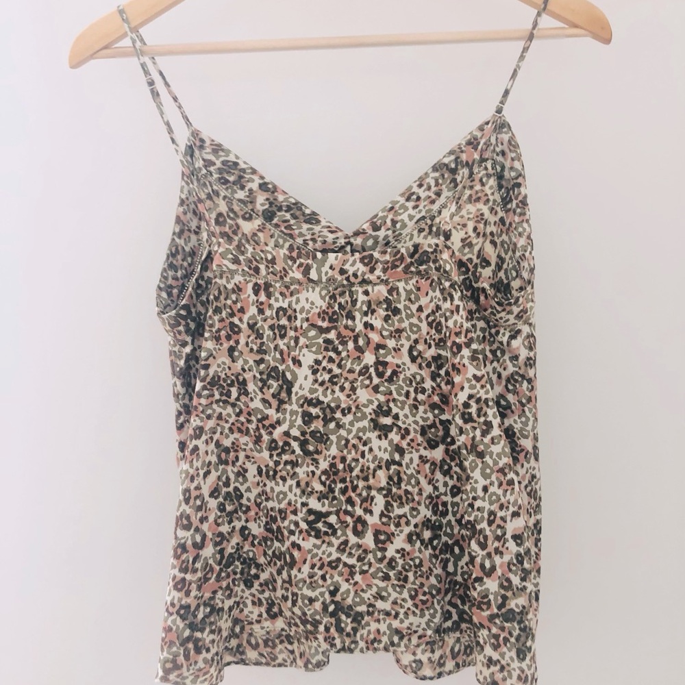 Wilfred 100% Silk Animal Print Camisole